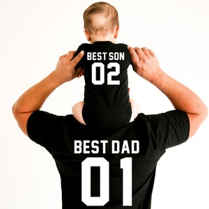 Dad And Baby Matching Shirt, Best Son Best Dad Matching Shirts, New Dad Gift, Father&#39;s Day Gift, Milk And Beer, Father and Son Gift,  FT58