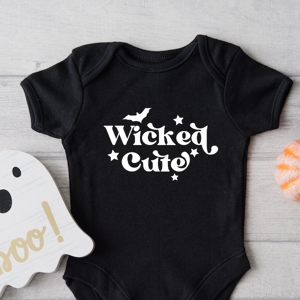 Wicked Cute Onesie®, Funny Baby Halloween Onesie®, Kids Halloween Tshirt, Toddler Halloween Costume, Baby Bodysuit, Baby Halloween Onesie®