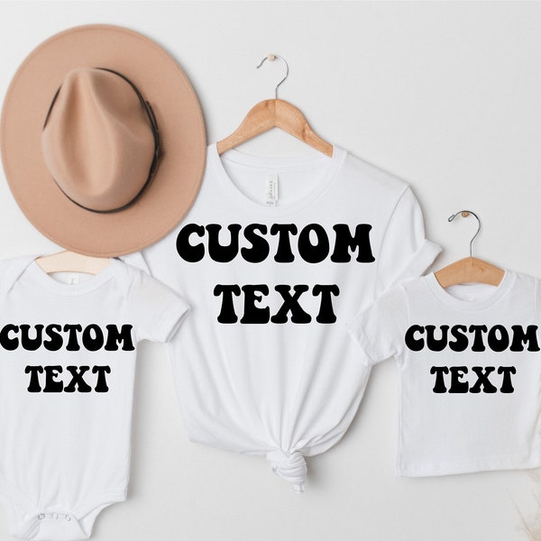 Custom Unisex Shirt, Toddler Custom T-shirt, Personalized Youth tee, Custom Onesie® , Your Text Here, Customizable Shirt, Kids Shirts, Baby