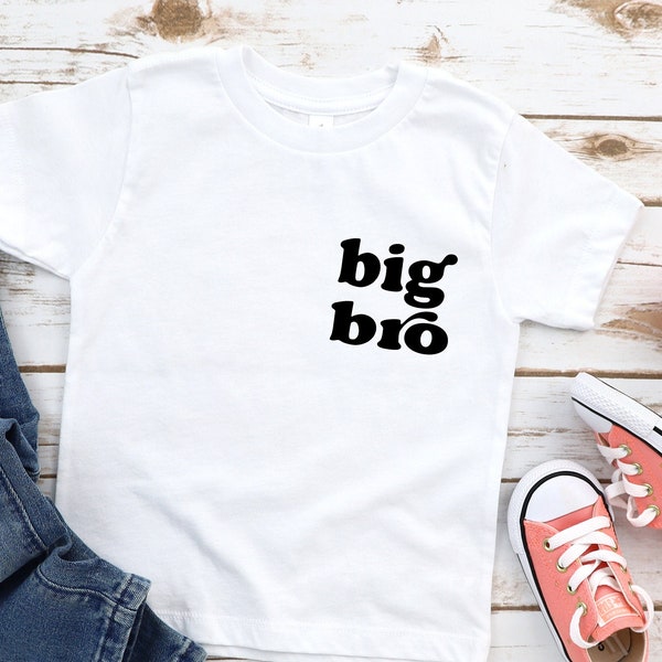 Big Brother Shirt, Big Bro shirt, Big Bro To Be, Retro Toddler Shirt, Big Brother Announcement Shirt, Big Brother Gift, Trendy Toddler Shirt