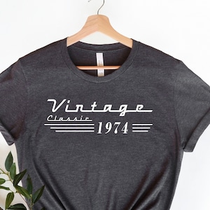 Vintage 1975 Shirt, 1975 Shirt, 50th birthday shirt, Vintage 1975 shirt, Fifty AF Shirt, Hello Fifty shirt, Birthday Gift Her Him, BR18