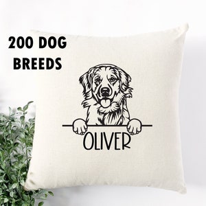 Custom Pet Pillow, Dog Memorial Gift, Dog Owner Gifts, Dog Loss Gift, Dog Mom Gifts, Personalized Dog Pillow Cover, Dog Sympathy Gift