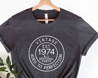 50th birthday shirt, Vintage 1976 shirt, Fifty AF Shirt, Hello Fifty shirt, Hello 50 Shirt, Birthday Gift For Her, Birthday Gift For Him