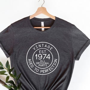 50th birthday shirt, Vintage 1975 shirt, Fifty AF Shirt, Hello Fifty shirt, Hello 50 Shirt, Birthday Gift For Her, Birthday Gift For Him