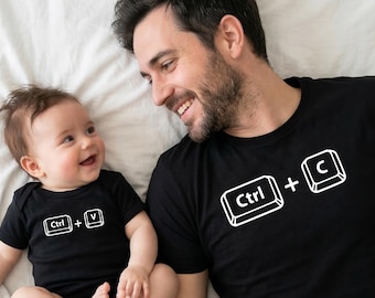 Dad and Baby Matching shirt, CTRL C CTRL V, MA20