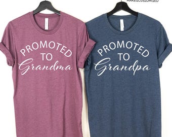 Baby Announcement Grandparent, Promoted To Grandparents Shirt, Pregnancy Announcement Shirt, Pregnancy Reveal Shirt, Announcement shirt