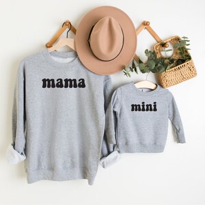 Mama and Mini Matching Set Sweatshirt, Mommy And Me Sweatshirt, Mommy and me Matching sweater, Mama And Mini Sweater, Trendy Sweatshirt, bild 2