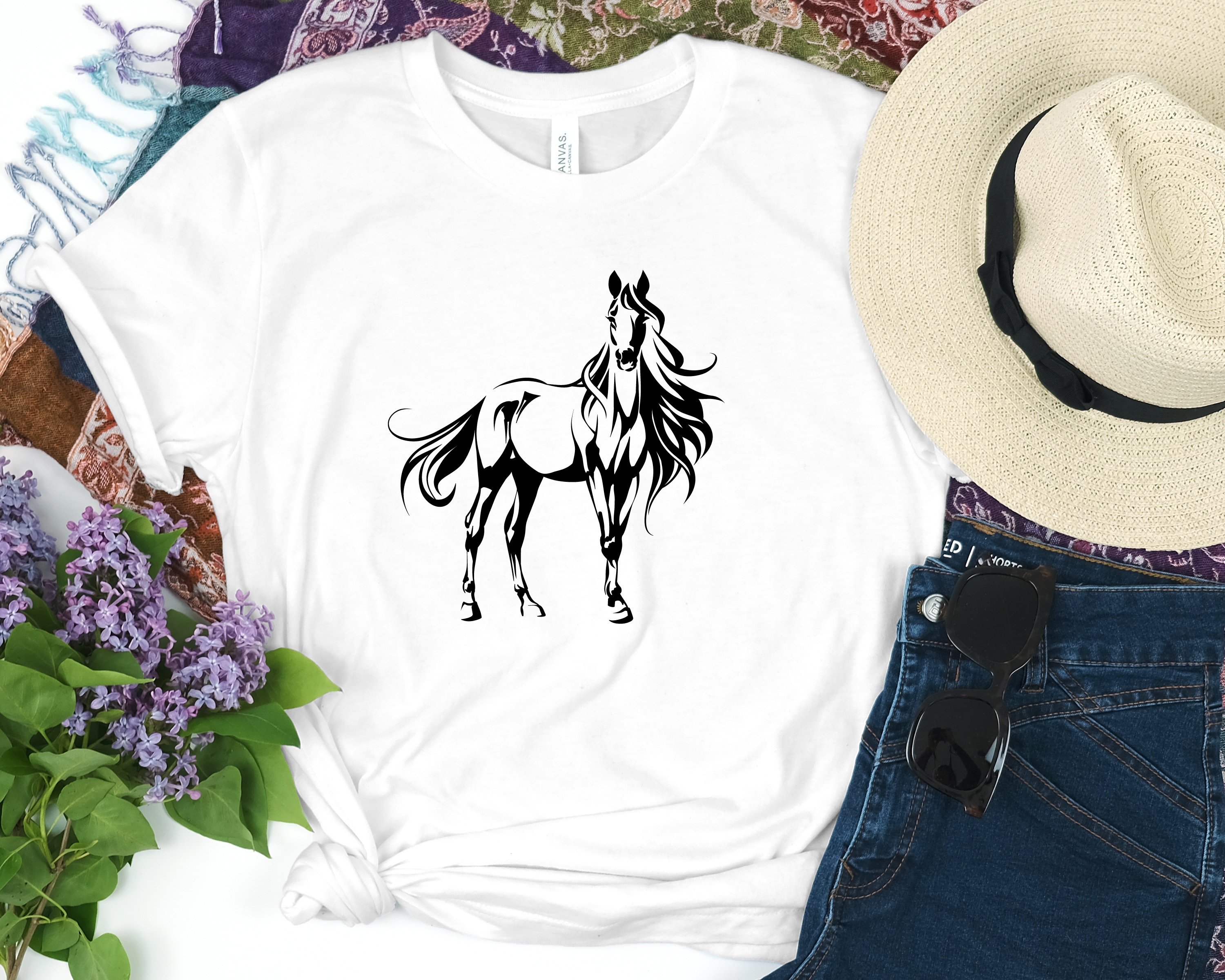 Horse Shirt Horses Lover Shirt Horse Lover Gift Farm Lover Etsy Canada