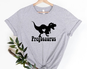 Pregosaurus Shirt Funny Pregnancy T Shirt, Baby Announcement