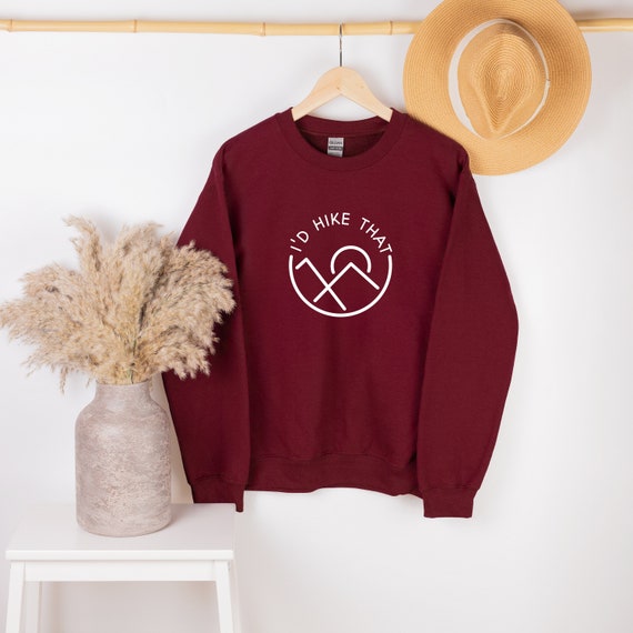 Hiking Sweatshirt, Mountains sweatshirt, Outdoor Sweatshirt, Hike Crewneck, Hiking Sweater, Nature Lover Gift, Mountains lover gift
