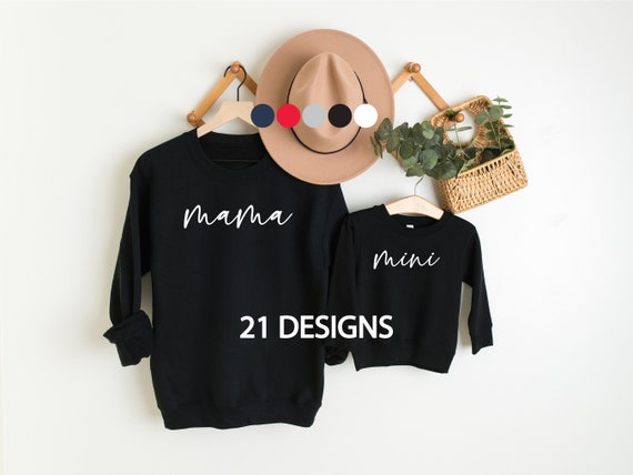 Mama and Mini Matching Set Sweatshirt, Mommy And Me Sweatshirt, Mommy and me Matching sweater, Mama And Mini Sweater, Trendy Sweatshirt,