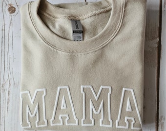 Puff Mama Sweatshirt, Mothers Day Gift, Cool Mom, First Mothers Day Gift, Mom Life Shirt, New Mom Gift, Varsity Letters, Trendy Mom Tee,MO10