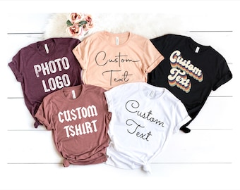 Custom Text High Quality Print Unisex Shirt, Printed Toddler Custom T-shirt, Personalized Youth tee, Custom Onesie®, Your Text Here Tshirt