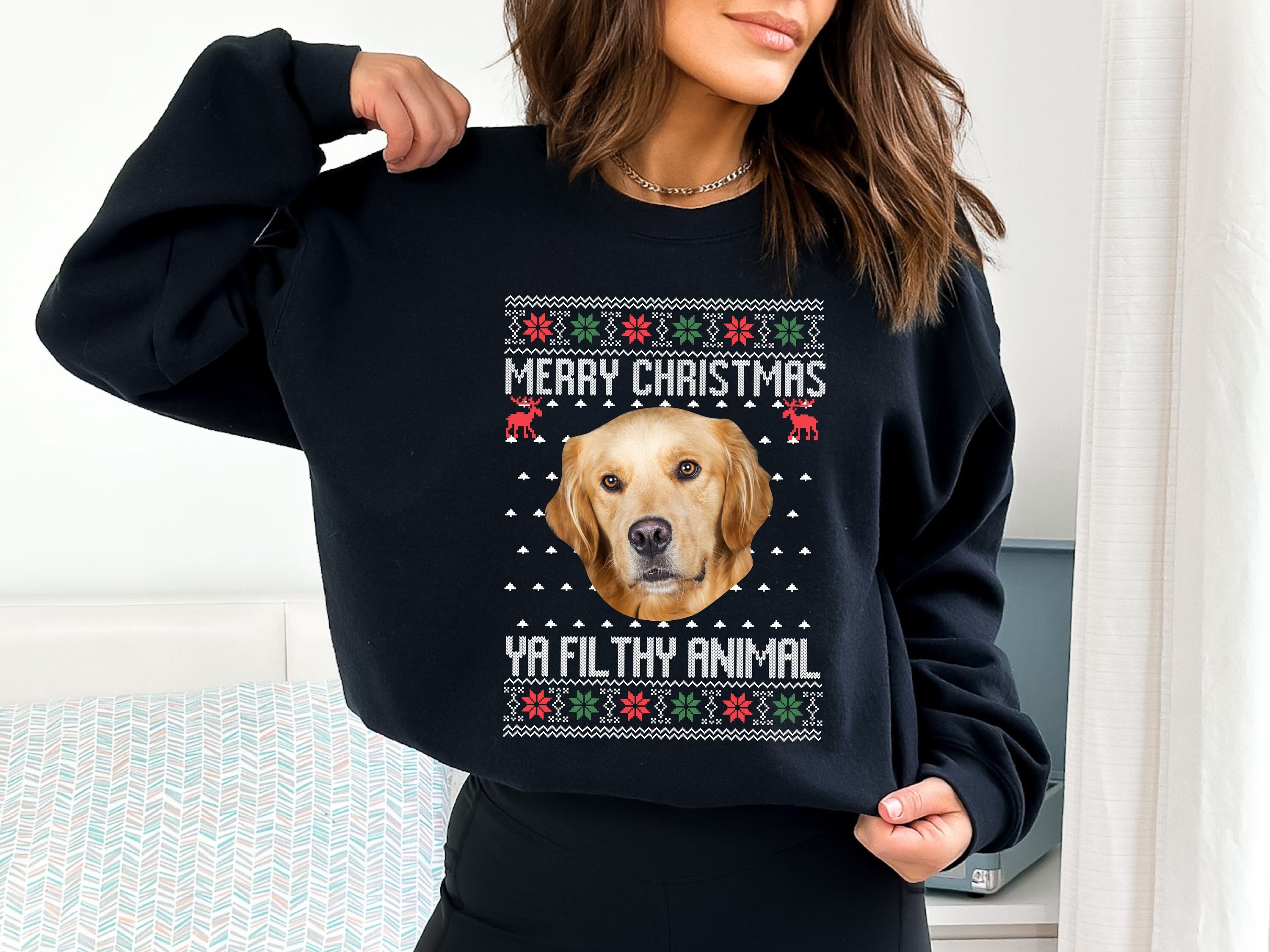 Animal top face sweaters