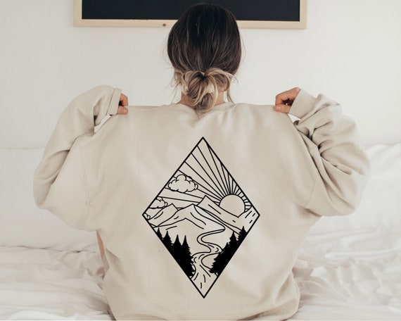 Adventure Sweatshirt, Camping Sweatshirt, Mountain Sweater, Hiker Sweatshirt, Nature love sweatshirt, Camping Gift, Vacation sweater, GE27