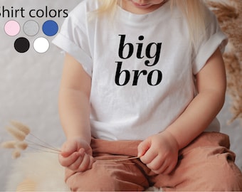 Chemise Big Brother, chemise Big Bro, Big Bro To Be, chemise d’annonce Big Brother, T-shirt Big Bro, cadeau Big Brother, chemise pour tout-petits