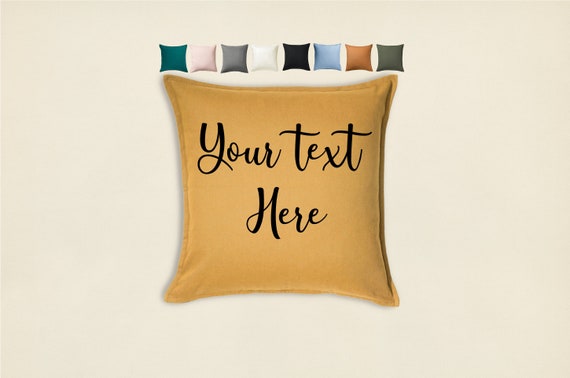 Custom Text Pillow Cover, Custom Pillow Case, Custom Gifts, Custom Pillow Cover, Custom Cushion, Custom Wedding Gift, Personalized Pillow