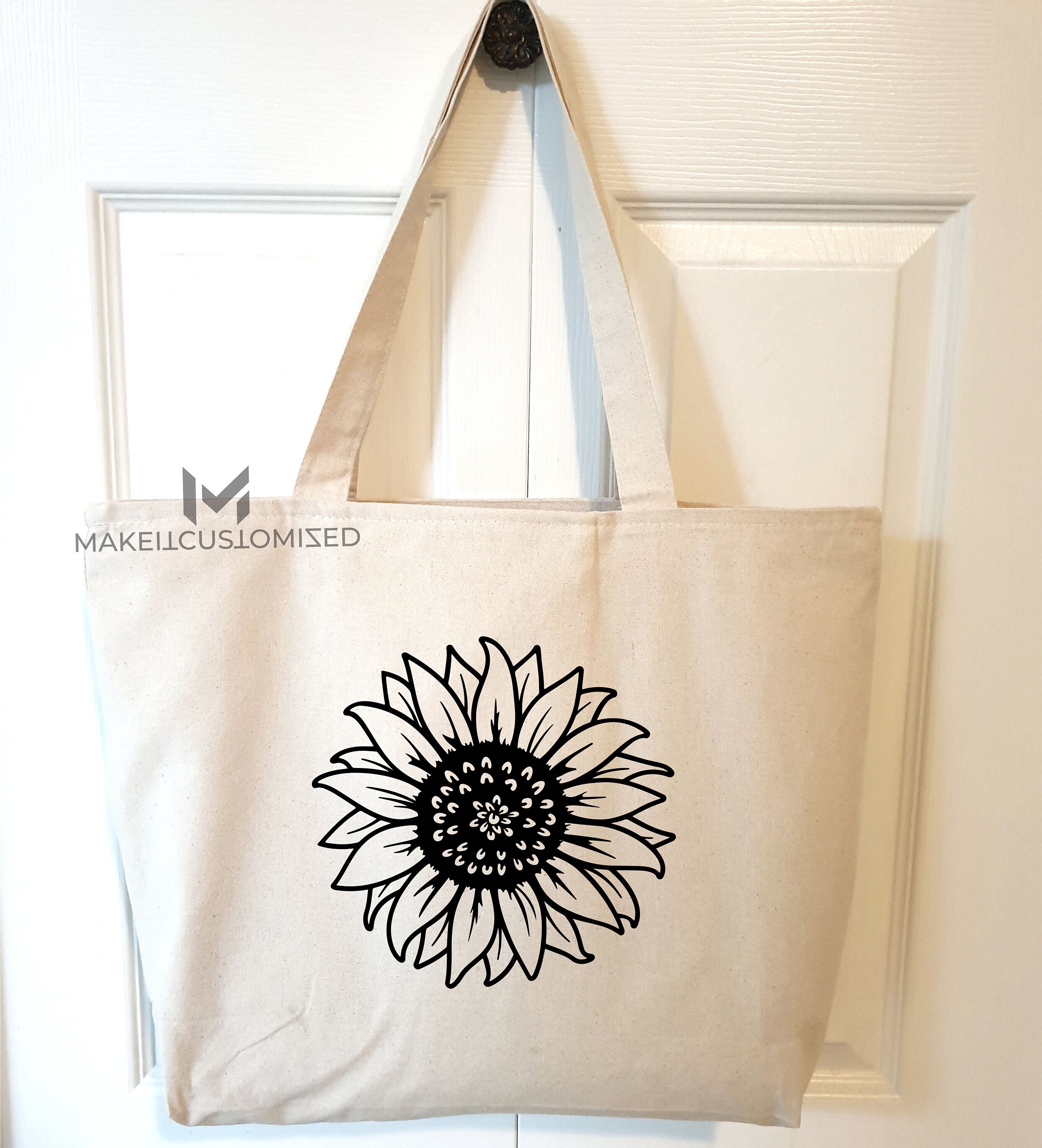 Sunflower Canvas Tote Bag Thick and Durable Cotton Tote Bag Flower Tote Bag Grocery Bag Sunflower Gift Cute Tote Bag Summer Tote Bag Etsy Ireland
