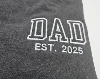 Custom Left Chest Embroidered Comfort® Colors Unisex T-shirt, Personalized Embroidered Tee, Embroidered Tee, Custom Text Embroidery, EM87