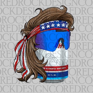 Mullet Beer Can Fan Art PNG