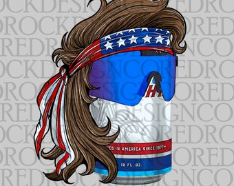 Mullet Beer Can Fan Art PNG