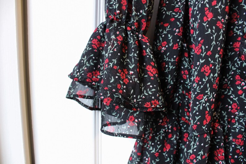 Zara Floral Ruffle Dress