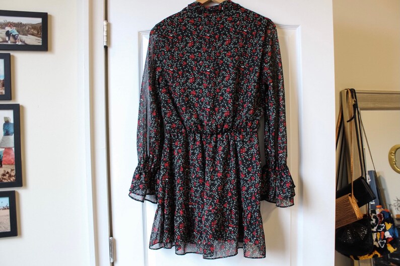 Zara Floral Ruffle Dress