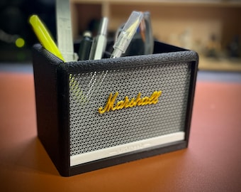 Personalized &quot;Marshall-style&quot; Amp desk organizer, multi-compartment pencil holder - great Graduation gift idea - corporate gifts