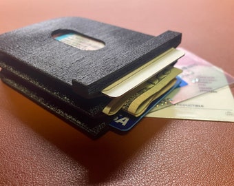 Minimalist Slim Wallet - unique 3D printed, flexible material