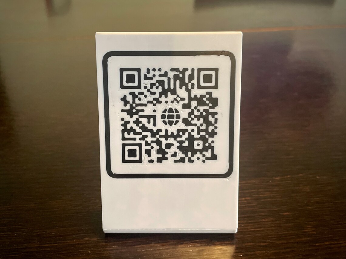 Custom Mini QR Code Sign for Home or Business - Etsy
