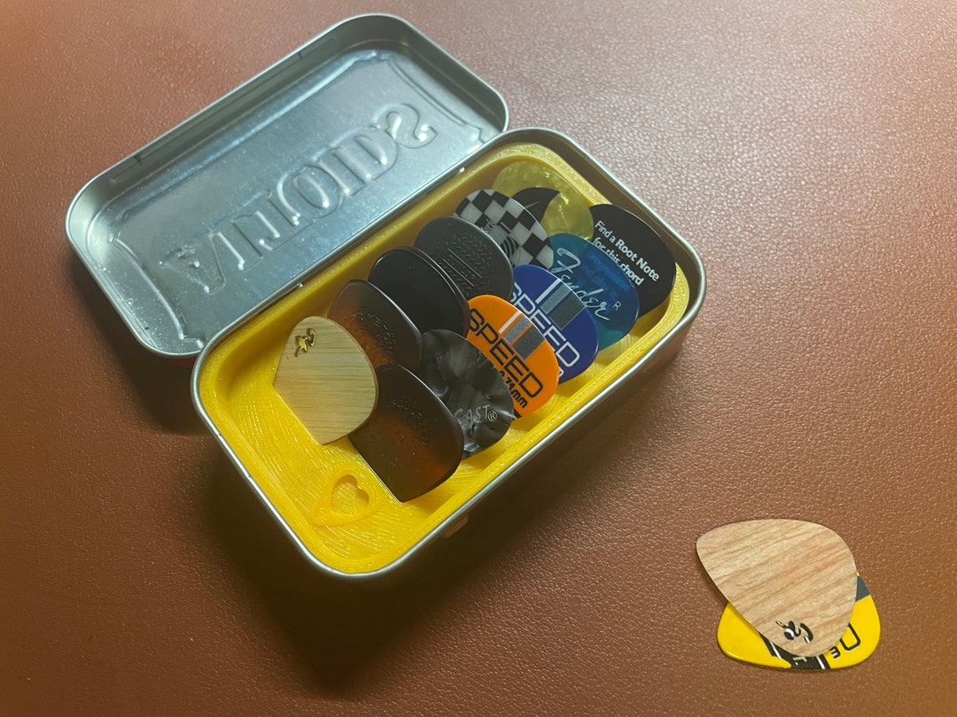 Altoids Guitar Pick Case - 3D Printed, Tin Optional (picks