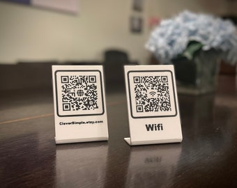 Custom mini QR code sign for home or business