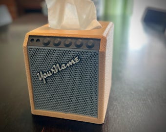 Personalized Fender Amp Style Tissue Box - 3D Printed