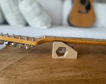 Universal Guitar Neck Rest with Protective Pad - For Hobbyists and Luthiers