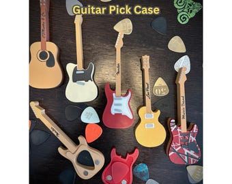 Estuche personalizado para púas de guitarra, cierre magnético, colores personalizados
