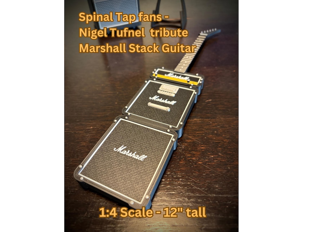 Spinal Tap Marshall Stack Guitar: 3D Printed 1/4 Scale Replica