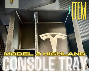 Tesla Model 3 Center Console Sliding Tray - 2024 Highland edition