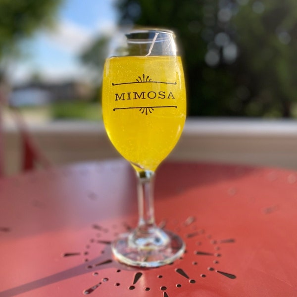 Mimosa drink candle