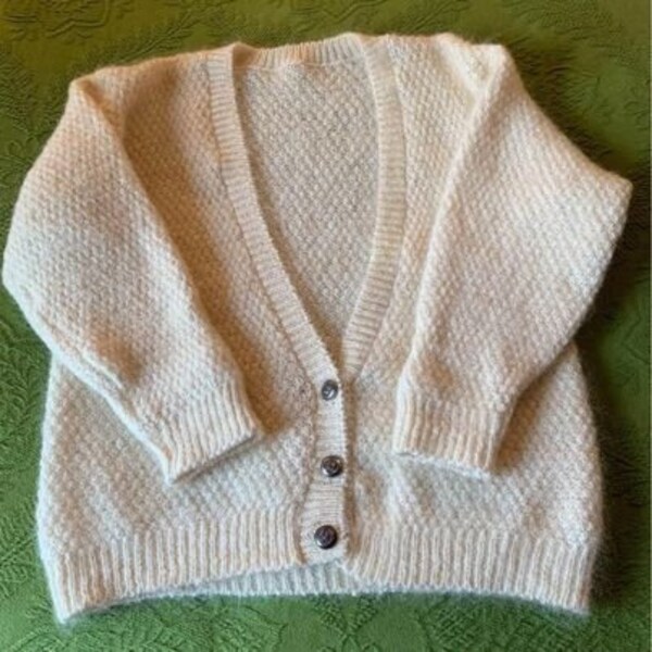 angora cropped cardigan