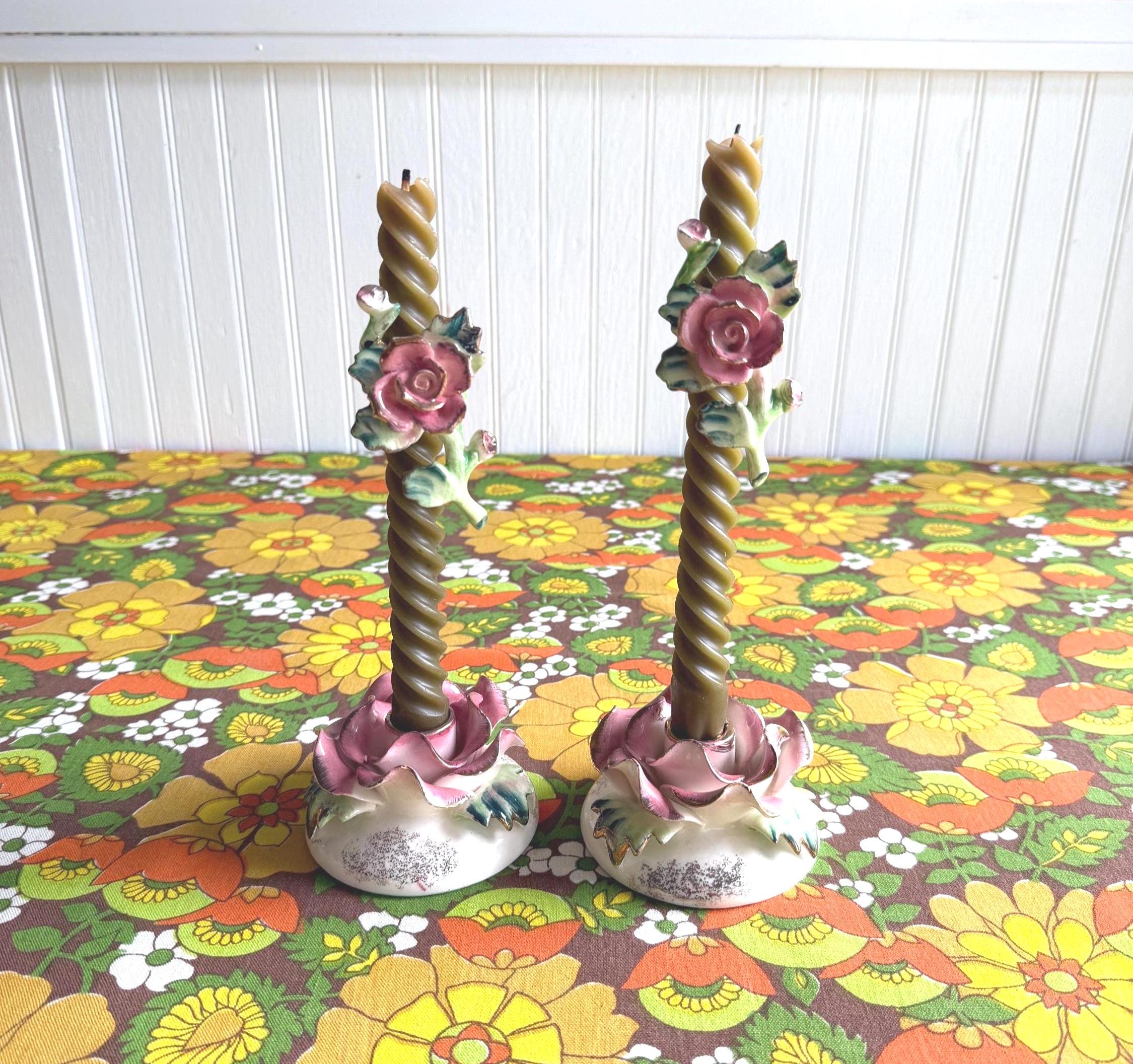 Vintage Japan Ceramic Candle - Etsy