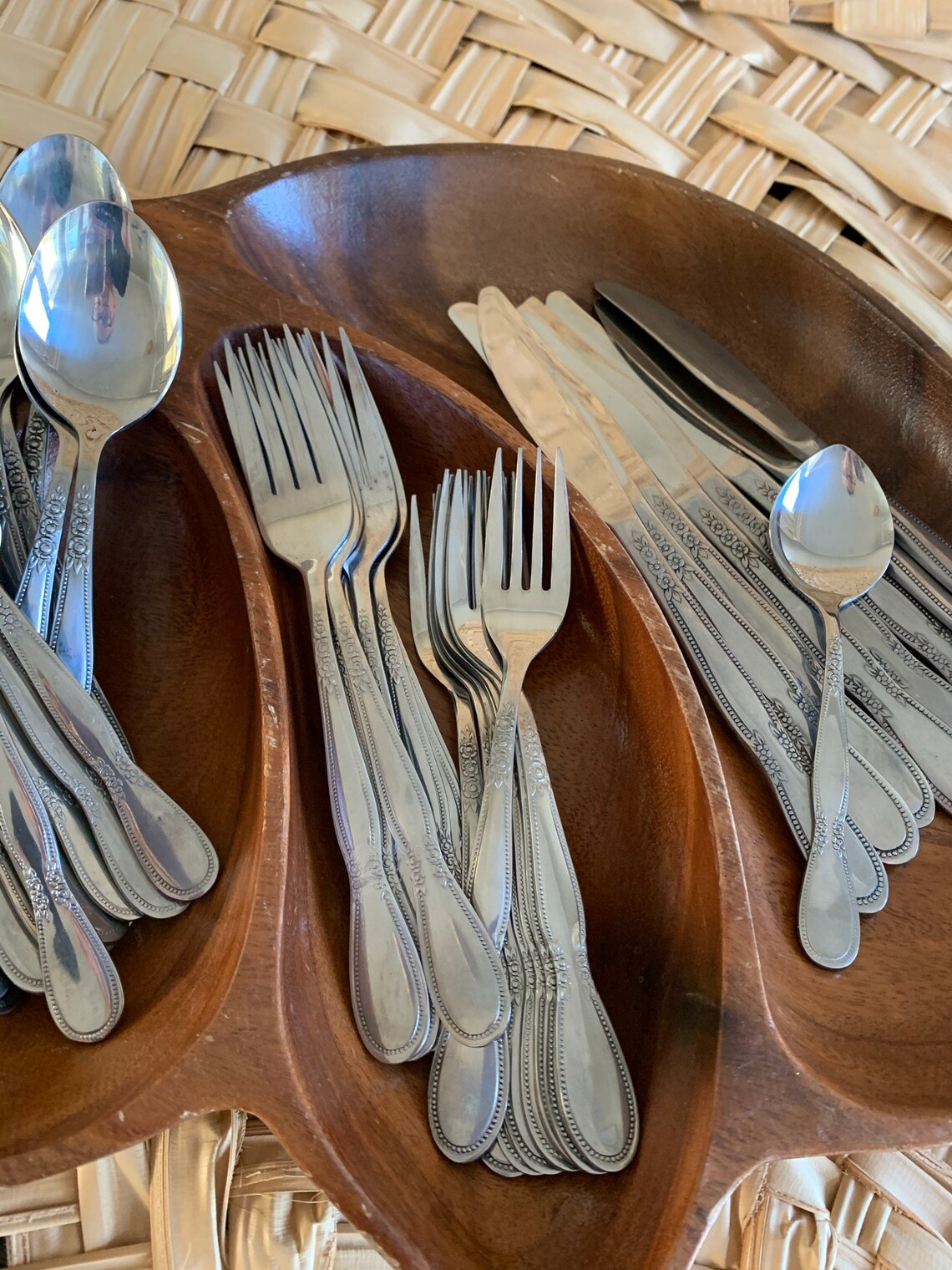 Vintage 48 Piece Northland Stainless Steel Silverware/Flatware Etsy