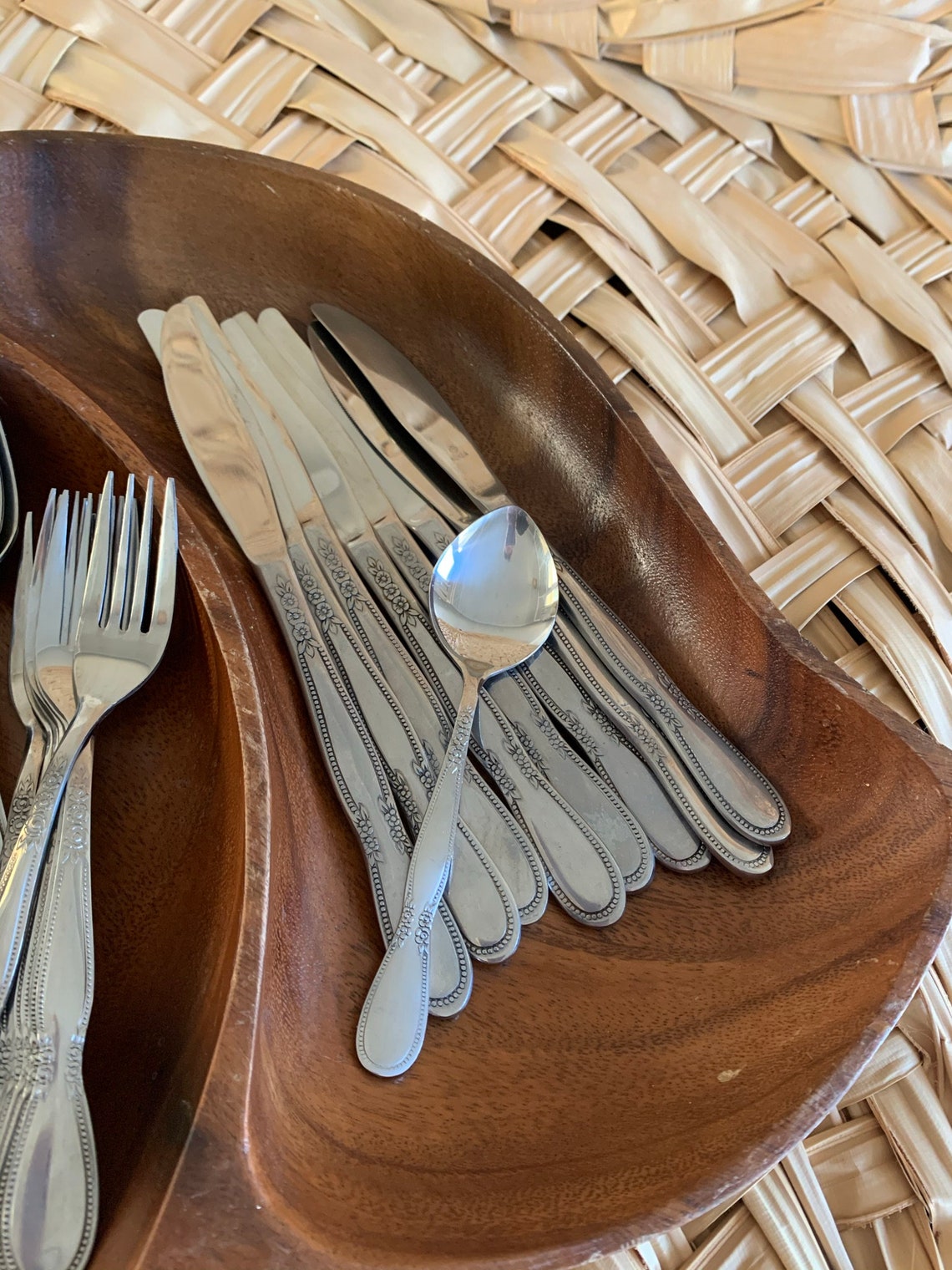 Vintage 48 Piece Northland Stainless Steel Silverware/Flatware Etsy