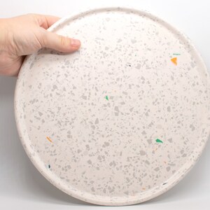Large Round Tray | Teal Orange