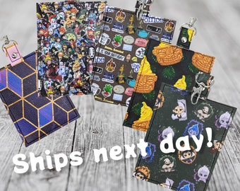 clearance!!!!  In stock Vaccine card holder, luggage tag Space for valuebles Attach to purse, bag, or beltloops key chain lanyard