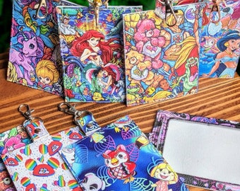 Cartoon/Anime addition!!  vaccination card protector luggage tag Space for valuebles Attach to purse, bag, or beltloops key chain