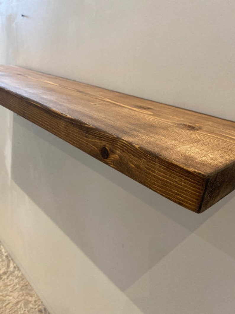 Hand Built Shelf Rustic Floating Shelf Hand Crafted Solid Wood Shelf Custom - Etsy