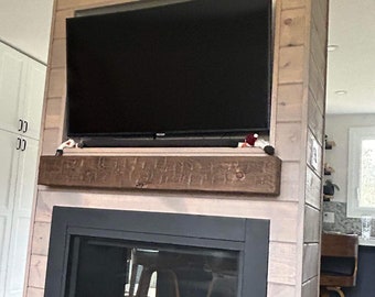 Rustic Wood Beam – Reclaimed Barn Beam – Solid Wood Mantel Beam – Farmhouse Decor – Custom Wood Beam