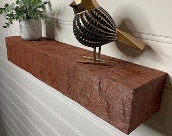 Barn Beam Mantel – Rustic Wood Beam Shelf – Fireplace Mantle Beam – Solid Wood Beam – Custom Sizes