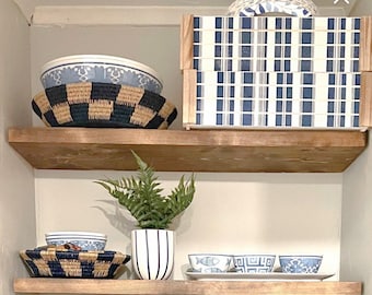 Modern Floating Shelf – Minimalist Wood Shelf – Solid Wood Wall Shelf – Custom Floating Shelves – Home Decor
