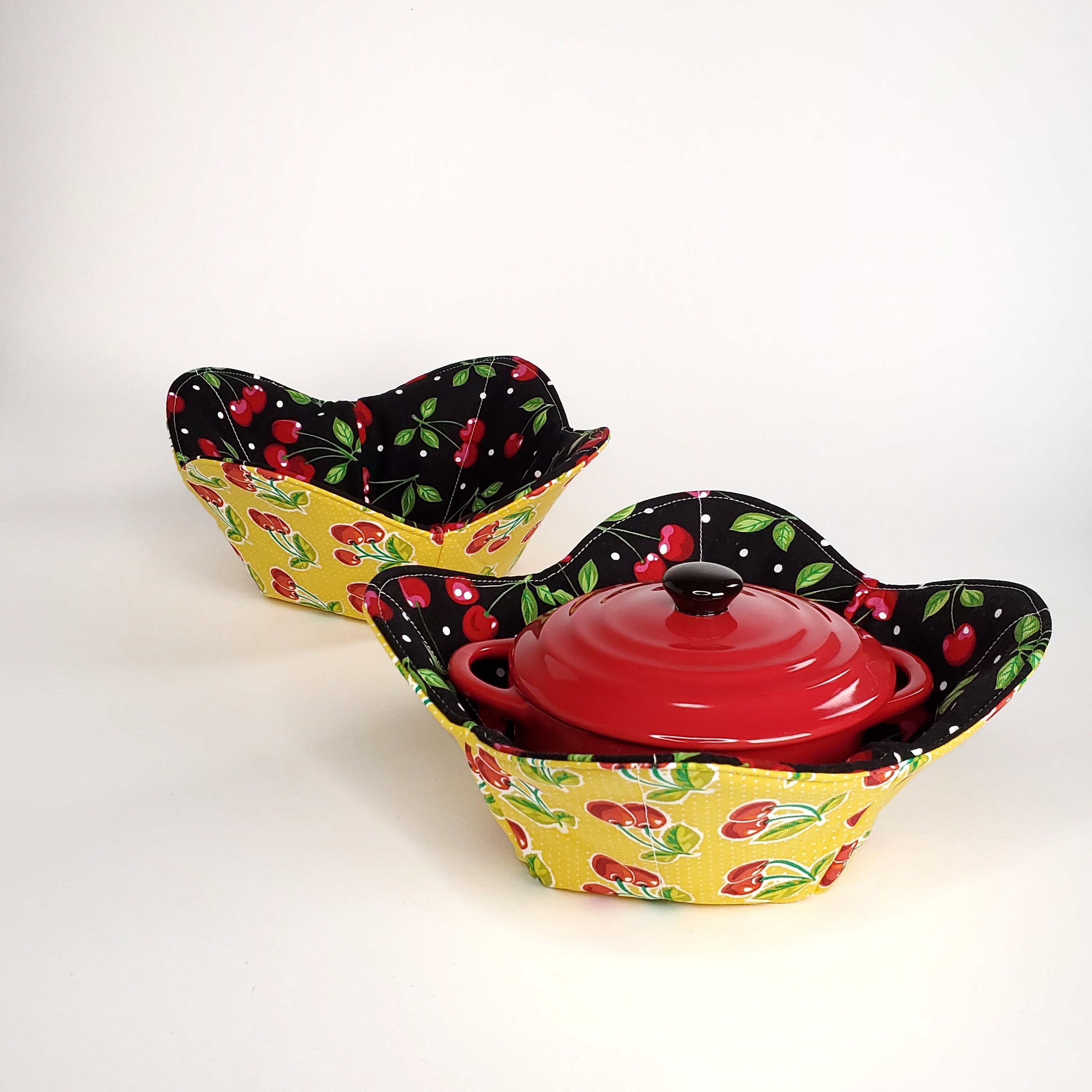 Reversible Bowl Cozy Microwave Soup Bowl Holder Potholder Etsy